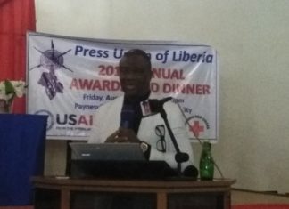 Simeon Freeman glares at Liberian Media