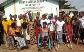 Nimba Disable Community cries on government for help