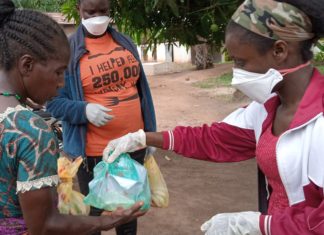 Girl Power donates assorted anti-COVID-19 Packages to several households in Nimba District#2