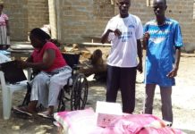 Goodwill Nimbain donates to Disable and sick people
