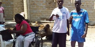 Goodwill Nimbain donates to Disable and   sick people