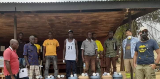 MNG Gold Donates Buckets, Chloride to affected communities in Bong in Fight Against COVID-19