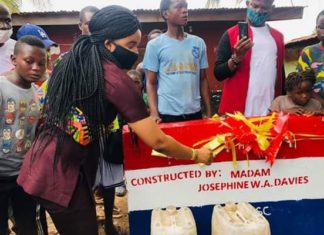 LWSC dedicates water pump in Peace Island Community;amid jubilation from senior government officials