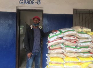 Open Bible School Alumni Association gifts teachers with COVD-19 relief items