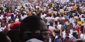 December 8 pool: Gbehzohngar Findley Receives   mammoth Crowd welcome  in Buchanan City