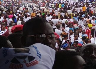 December 8 pool: Gbehzohngar Findley Receives mammoth Crowd welcome in Buchanan City