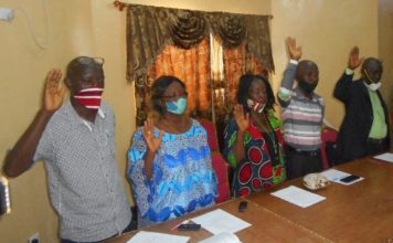 NTAL inducts Montserrado Branch Interim Leadership
