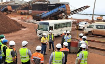 Top U.S. and the UK diplomats pay visit to Arcelor Mittal Liberia
