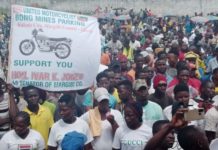 Margibi motorcyclists back Rep. Ivar Jones senatorial bid
