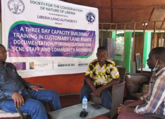 Liberia: SCNL blends Conservation with Customary Land Rights documentation to avoid encroachment on protected areas