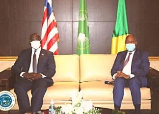 President Weah in Brazzaville, Congo to participate Nguesso’s inauguration