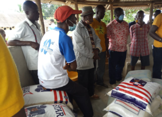 LACE boss gifts several assorted food materials in Lofa County