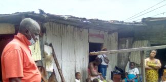 Pregnant woman and three children nearly kill by un-rooted tree disaster