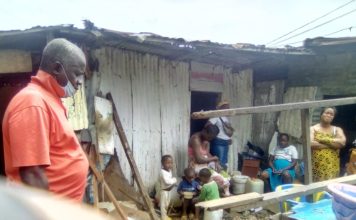 Pregnant woman and three children nearly kill by un-rooted tree disaster