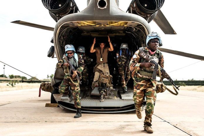 Liberian soliders in Mali