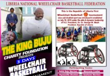 Weah to grace King Buju Charity Foundation Wheelchair Basketball Tournament