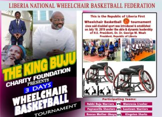 Weah to grace King Buju Charity Foundation Wheelchair Basketball Tournament