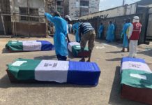 Sierra Leone tanker explosion victims buried in Mass Sierra Leone tanker explosion