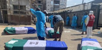 Sierra Leone tanker explosion victims buried in Mass Sierra Leone tanker explosion