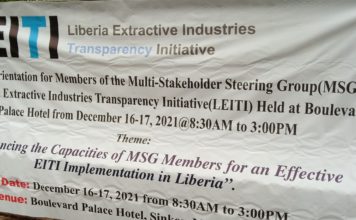 LEITI ends a two-day orientation for Multi-Stakeholder Group Members