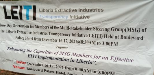 LEITI ends a two-day orientation for Multi-Stakeholder Group Members