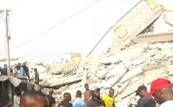 Ivory coast collapsed building leaves five dead, several wounded