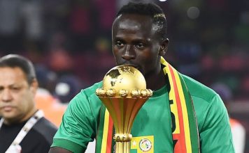 Sadio Mane expresses happiness for Winning AFCON trophy