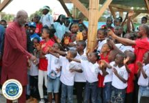 President Weah opens Invincible swimming pool for Children