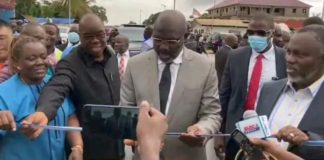 Weah commissions Johnsonville- Dry Rice Market Road Corridor in Montserrado County