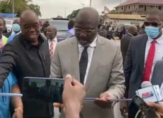 Weah commissions Johnsonville- Dry Rice Market Road Corridor in Montserrado County
