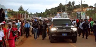 Reviewing PADP agenda: President Weah and delegates in Ganta for 3rd Cabinet retreat  President Weah Ganta retreat