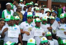 Promoting safety and health…women complete Eco stove training supported by EPA and UNDP Eco stove