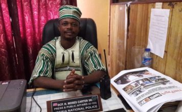 Liberian police spokesman suspended over comment on Independence Day protest Moses Carter