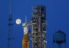 The launch of NASA’s giant moon rocket is delayed after an issue with its engine Artemis 1