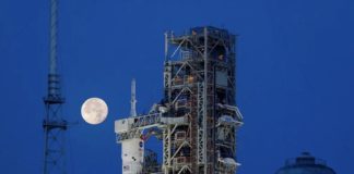 The launch of NASA’s giant moon rocket is delayed after an issue with its engine Artemis 1