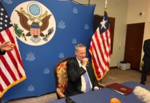 Amb. McCarthy: U.S Gov’t will Employ Sanctions as Needed Says U.S. Ambassador Michael McCarthy