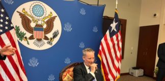 Amid criticism against Liberia, Outgoing U.S.  Ambassador gets Freedom House Award for fighting corruption U.S. Ambassador Michael McCarthy
