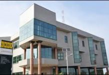 U.S. Ambassador McCarthy Urges LBDI for renew commitment with transparency and accountability LBDI headquarters in Monrovia