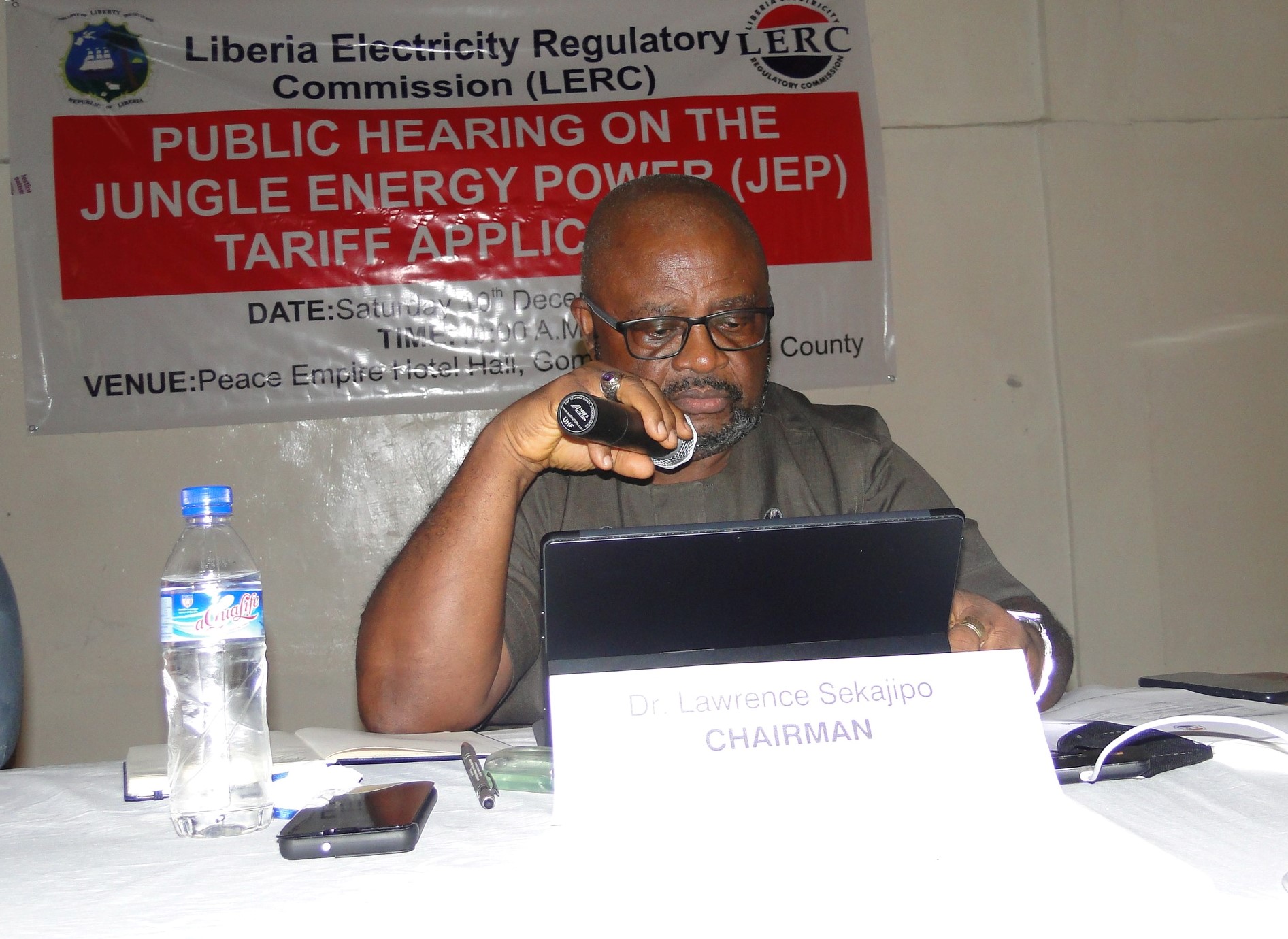 LERC Board chairman Dr. Lawrence D. Sekajipo 
