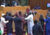 Senegalese parliamentarians  exchange punches, insults and throw chairs  in session Senegalese Lawmakers