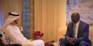 Liberia to ‘benefit’ from United Arab Emirates US$50 billion Blue Carbon Initiative President Weah and Sheikh Ahmed Dalmook Al Maktoum