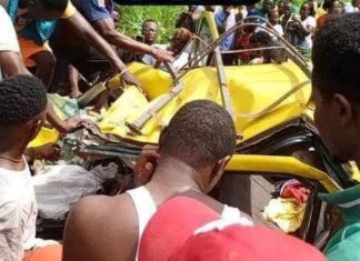 Weah suspends campaign after death of auxiliary members in terrible car crash Accident in Gbarnga Liberia