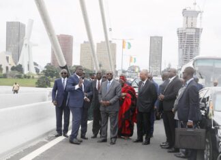Residents in Abidjan celebrate newly constructed bridge that connects Plateau and Cocody New bridge in Ivory coast