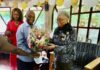 Former VP Boakai Extends Olive Branch: Presents Gift to  Former President Sirleaf on Her 85th Birthday