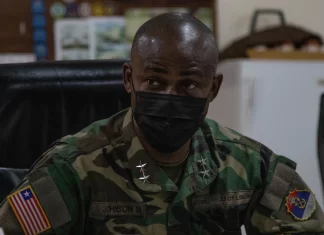 Liberia’s Defense boss steps down over army Wives’ protest