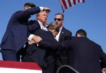 Former U.S. president Trump is fine after being whisked off stage following gunfire at rally