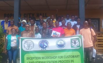 SCNL and LLA initiate the Customary Land Formalization process in Gbarpolu County, three clans to benefit SCNL project inception