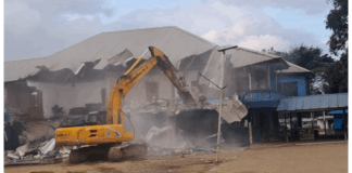 Former Liberian President Weah Condemns Demolition of CDC Headquarters, Accuses Government of Political Targeting CDC Liberia HQ