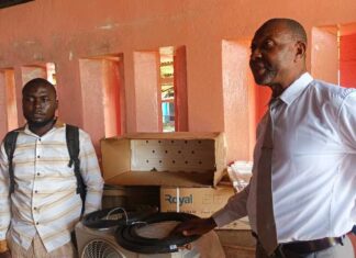 Senator Zoe Emmanuel Pennue Donates Air Conditioners to Zwedru Multilateral High School Air condition to Zwedru Multilaterial High school