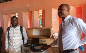 Senator Zoe Emmanuel Pennue Donates Air Conditioners to Zwedru Multilateral High School Air condition to Zwedru Multilaterial High school